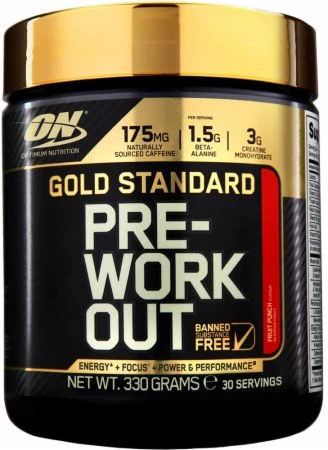 PRE WORK GOLD STAND FRUIT PUNCH 330G